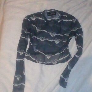 Black, crop top, size small,Brand: rue21 2022 edition
